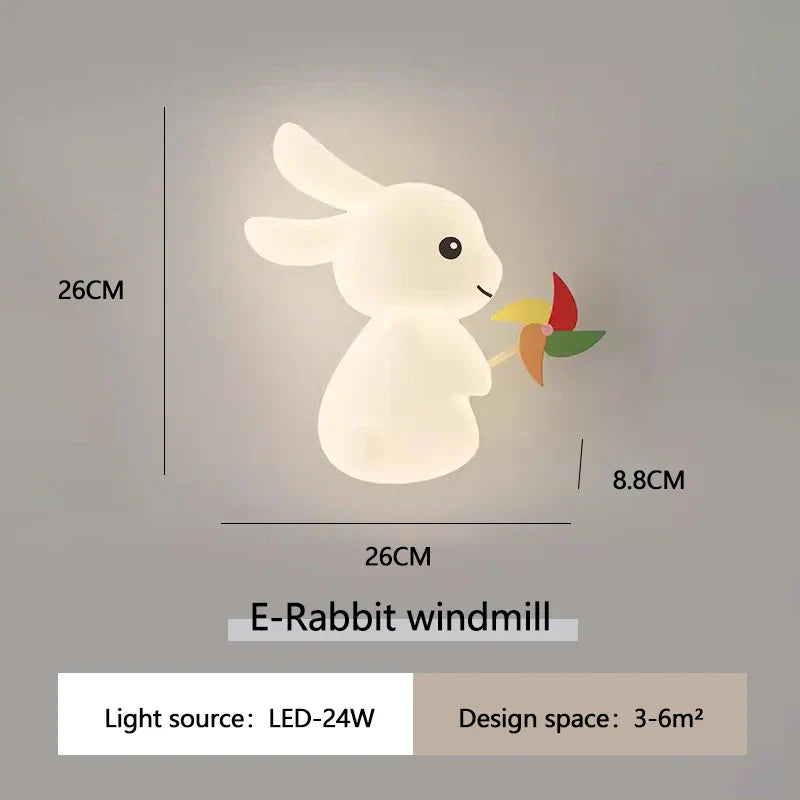 RabbitLicht Cute Rabbit Wall Lamp | Wall Lamp | Led | Warm White | iron | 24W | 110V - 220V | Elegant Wall Illumination
