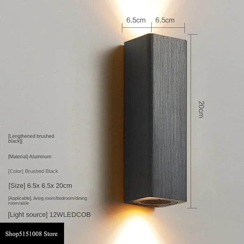 GlowLuxe Modern Wall Lamp Bedroom | Wall Lamp | Led | Aluminum/Acrylic | 85-265V | Elegant Wall Illumination