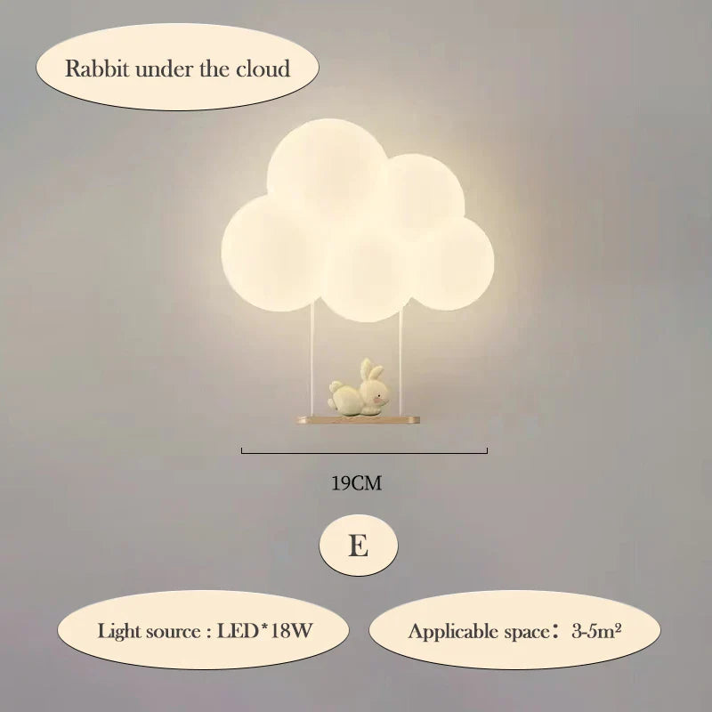 CloudLight Wall Lamp Children's Room | Wall Lamp | Led | iron | 240V | Elegant Wall Illumination