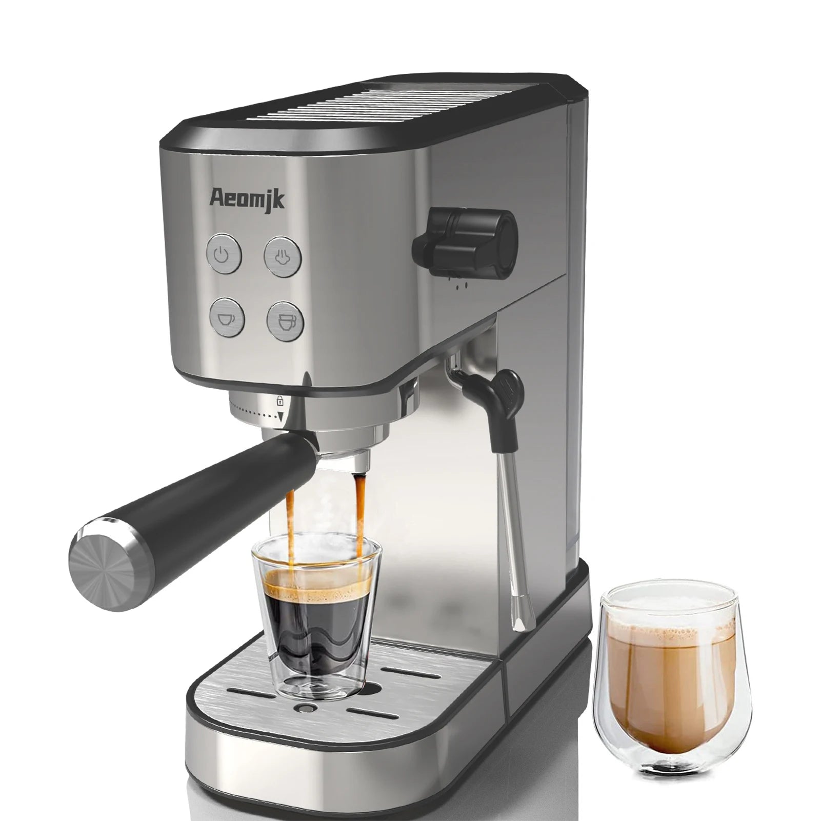 Mini Coffee Maker with Steamer Coffee | Appliance | ABS | 1350W | 220V | Functional Home Appliance