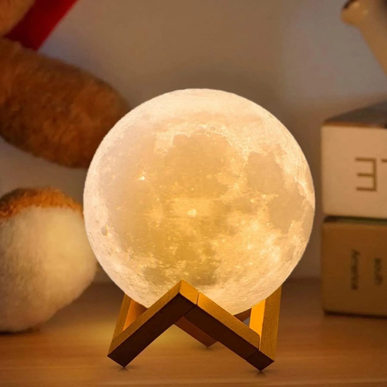 Luna Moon Lamp Galaxy Table | Table Lamp | LED | PLA | Sleek Table Accent