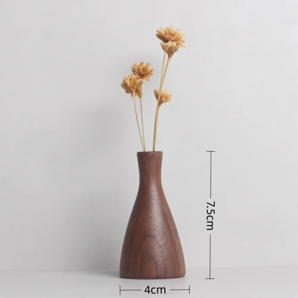 Vintage Wooden Vase Antique Style Vase | Vase | wood | Elegant Home Decor