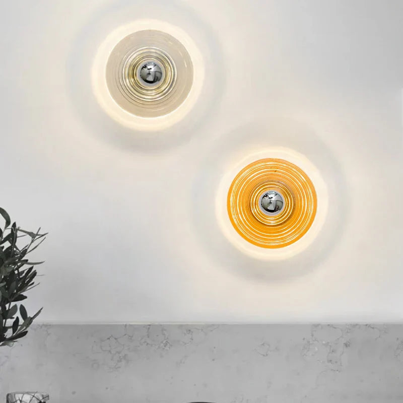 AquaGlow Glass Wall Lamp Water | Wall Lamp | Led | glass/iron | 5W | 90V - 260V | Elegant Wall Illumination