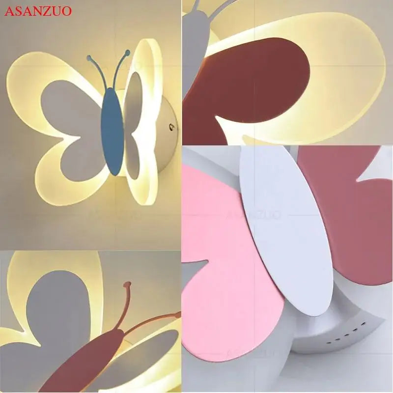 ButterflyGlow Acrylic Butterfly Wall Lamp | Wall Lamp | Led | metal | 85V - 265V | Elegant Wall Illumination