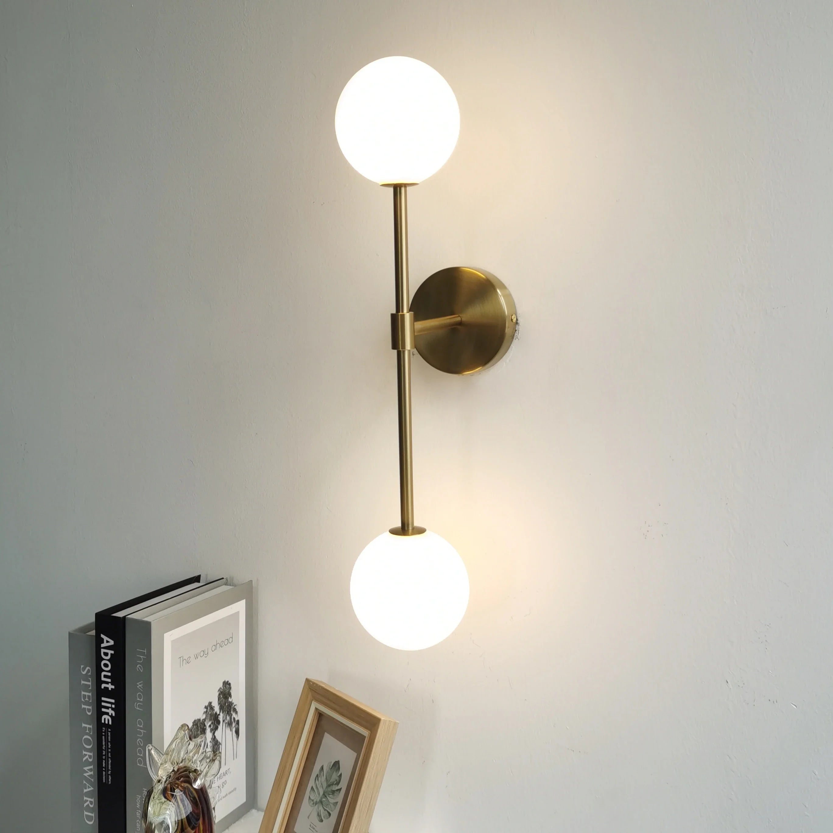 LuxeLED Gold Wall Lamp | Wall Lamp | Led | glass/iron/metal | 85V - 265V | Elegant Wall Illumination