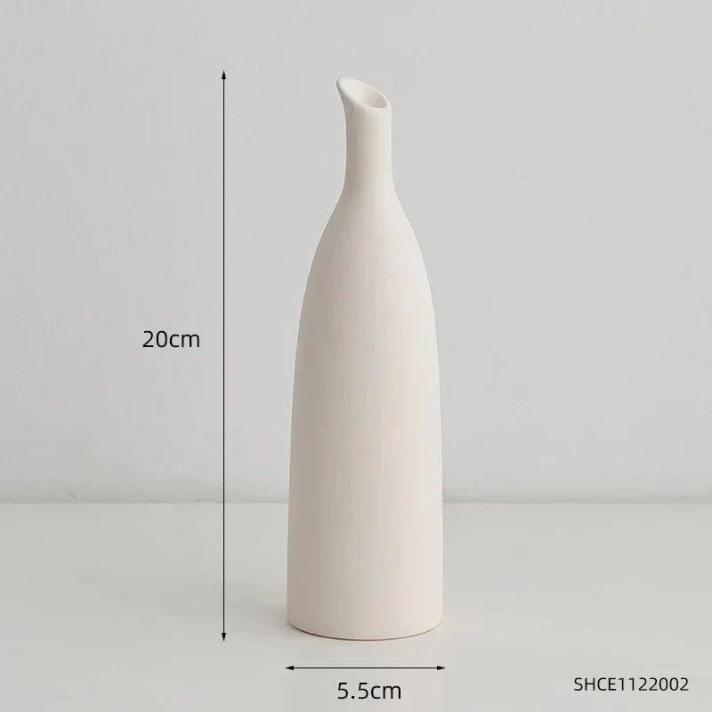 Narrow Neck Decor Vase Tall Ceramic | Vase | ceramic | Elegant Home Decor
