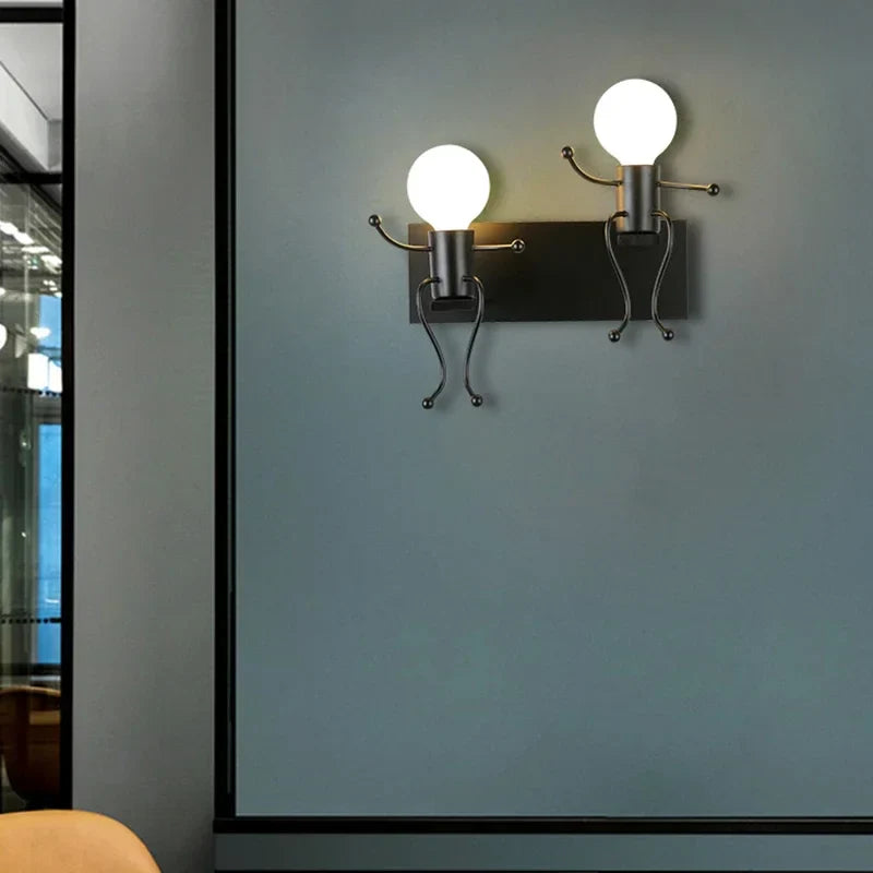 RobotLight Modern Sconce Children's Rooms | Wall Lamp | Led | metal | 85V - 265V | Elegant Wall Illumination