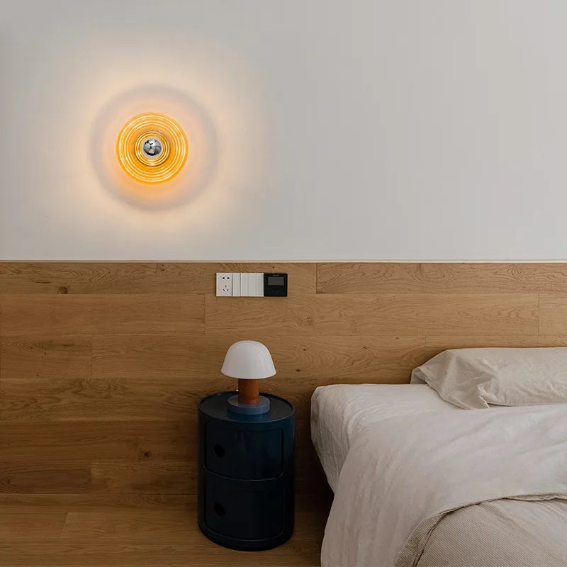 AquaGlow Glass Wall Lamp Water | Wall Lamp | Led | glass/iron | 5W | 90V - 260V | Elegant Wall Illumination
