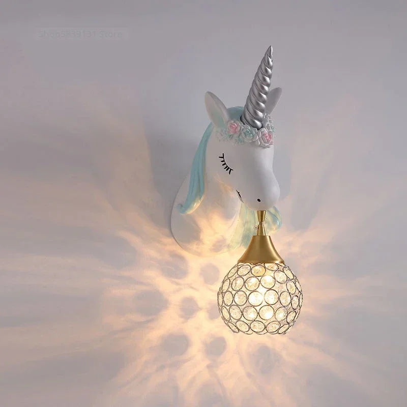 UnicornLight Children Room Wall Lamp | Wall Lamp | Metal/Plastic | 110V-22V | Elegant Wall Illumination
