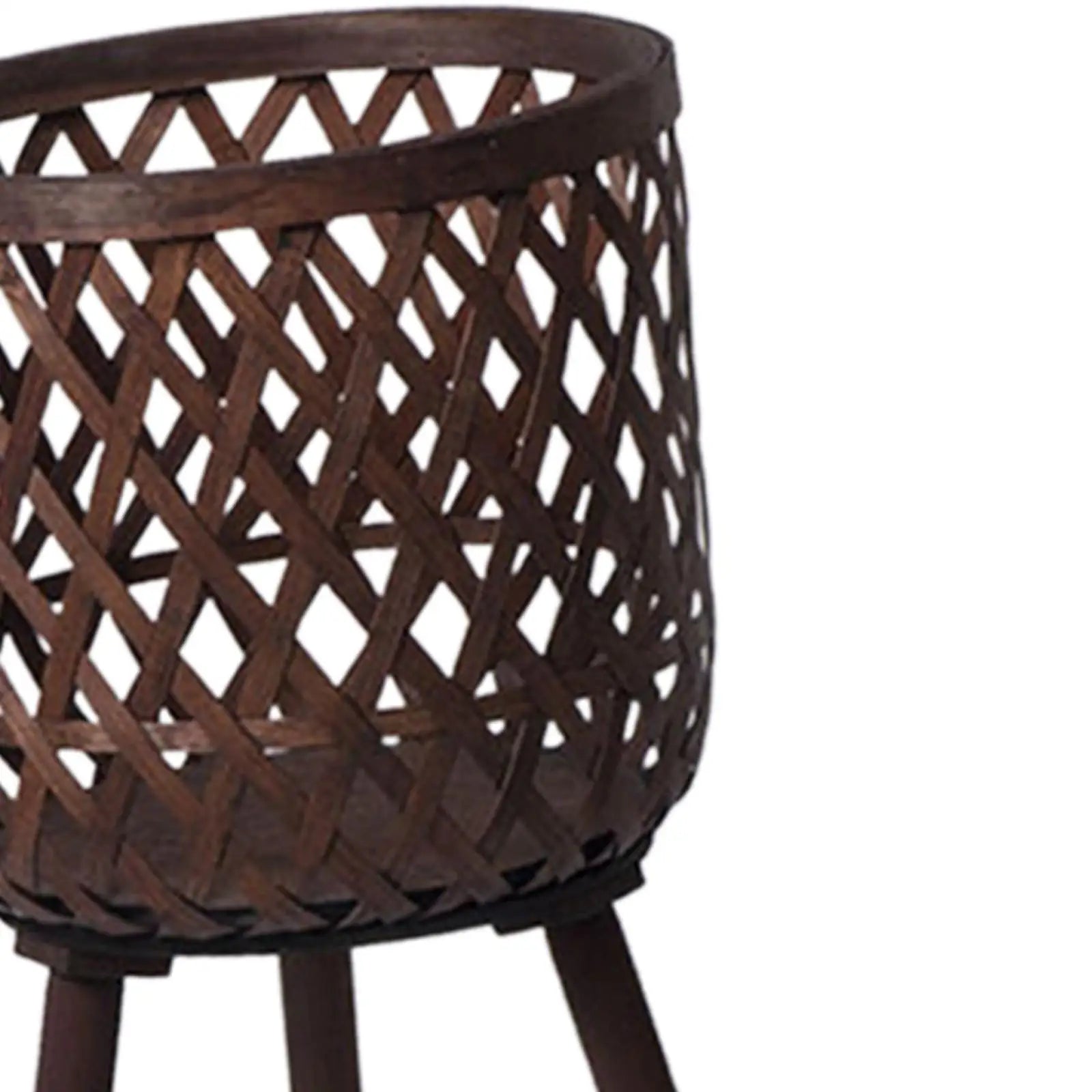 Split Rattan Basket Floor Planter for | Decorative Item | straw | Elegant Home Decor