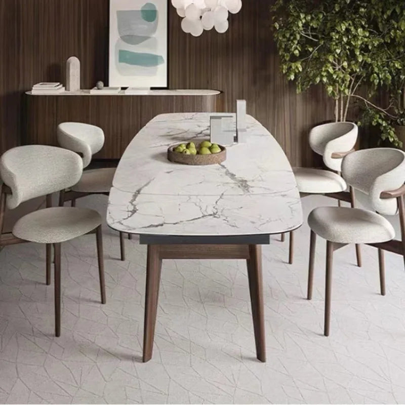 Textured Fabric Chair Dining Chair Elegant | Chair | Wood | Comfortable Seating