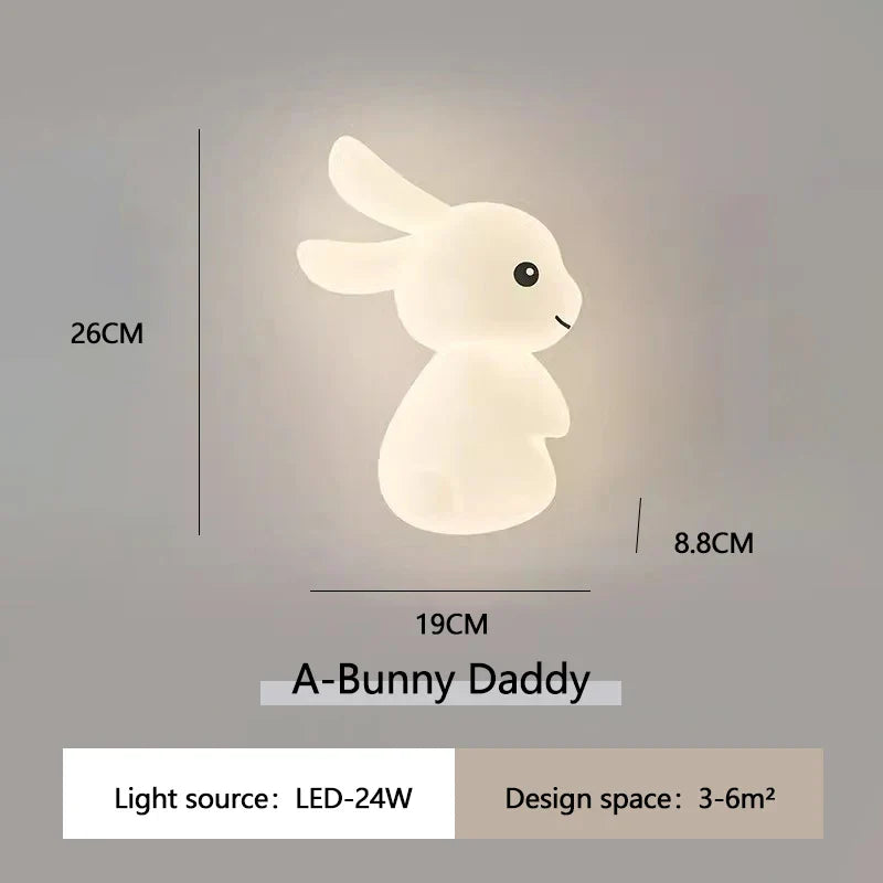 RabbitLicht Cute Rabbit Wall Lamp | Wall Lamp | Led | Warm White | iron | 24W | 110V - 220V | Elegant Wall Illumination