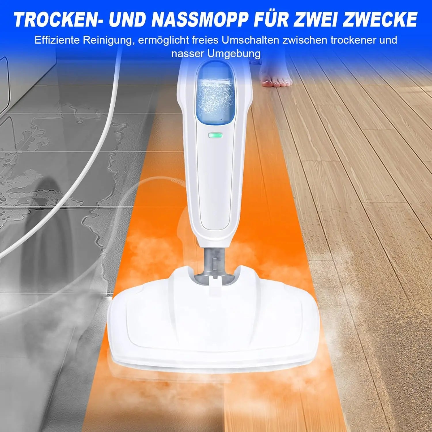 Hot Steam Cleaner 1500 Steam Mop | Cleaning Tool | 1400W | Functional Home Appliance