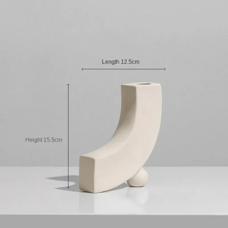Modern Simple Ceramic Art Vase Dried | Vase | ceramic | Elegant Home Decor