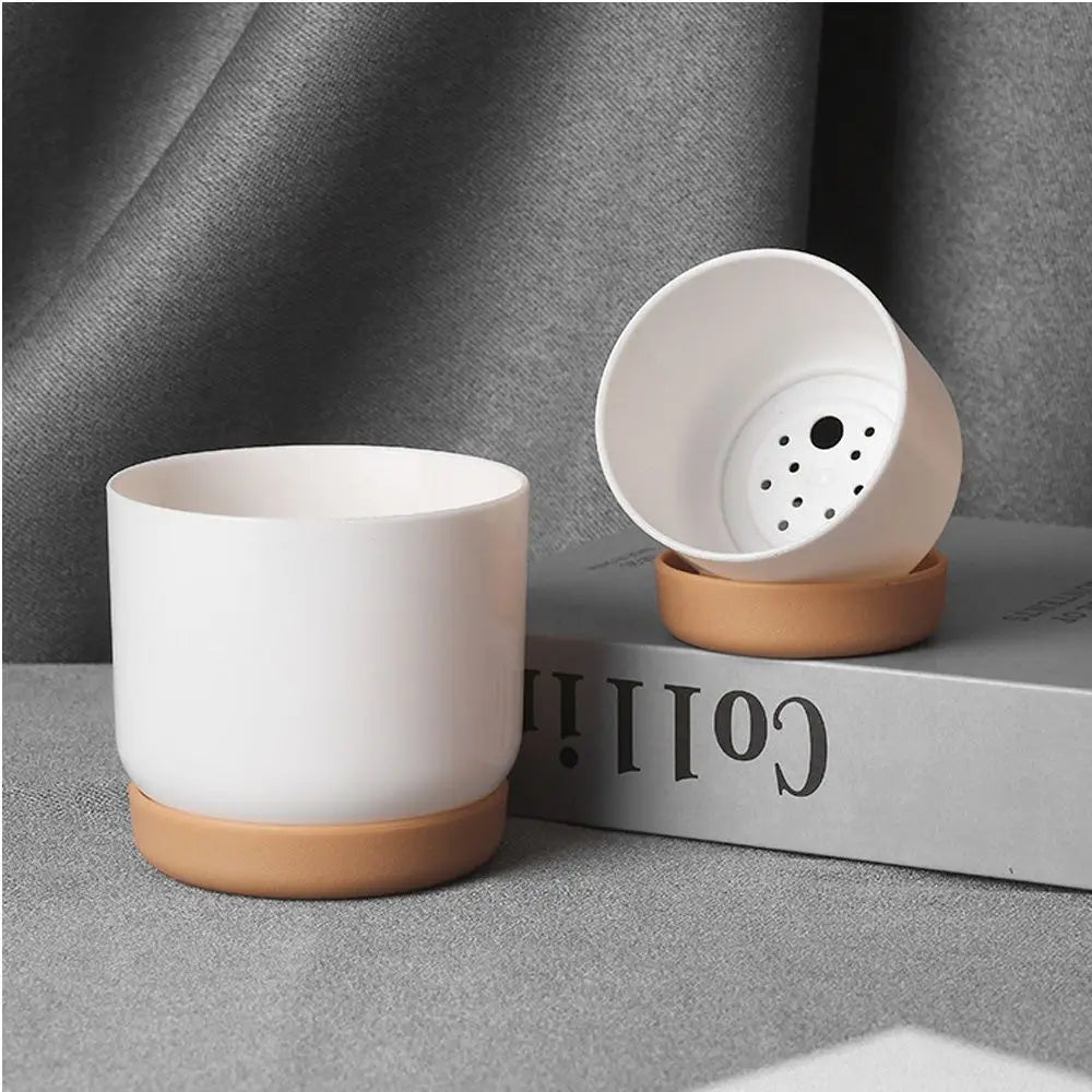 Self Watering Flowerpot Automatic Water Absorption | Decorative Item | Elegant Home Decor