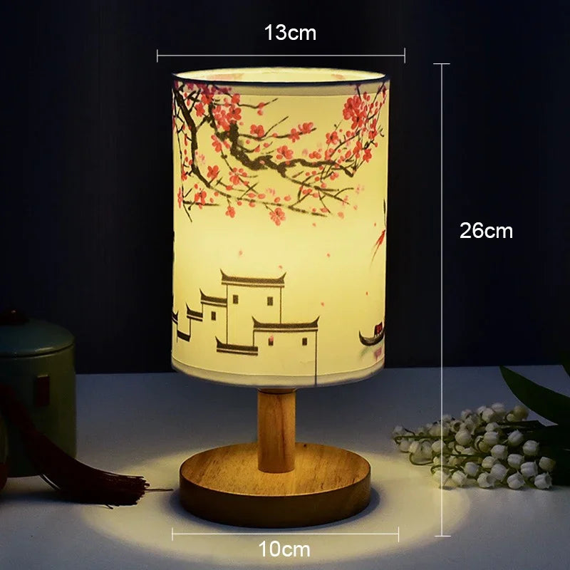 Cherry Branches Lamp Wall Lamp | Wall Lamp | LED | Warm White | Wood/Fabric | 5W | 110V | Elegant Wall Illumination