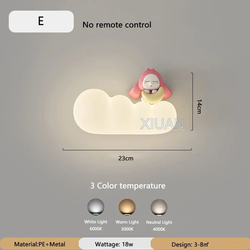 KinderDroom Children's Room Wall Lamp | Wall Lamp | Led | metal | 18W | 220V - 240V | Elegant Wall Illumination