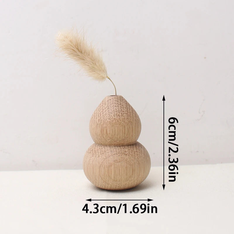 Stacked Spheres Vase Wooden Sculptural Vase | Vase | wood | Elegant Home Decor