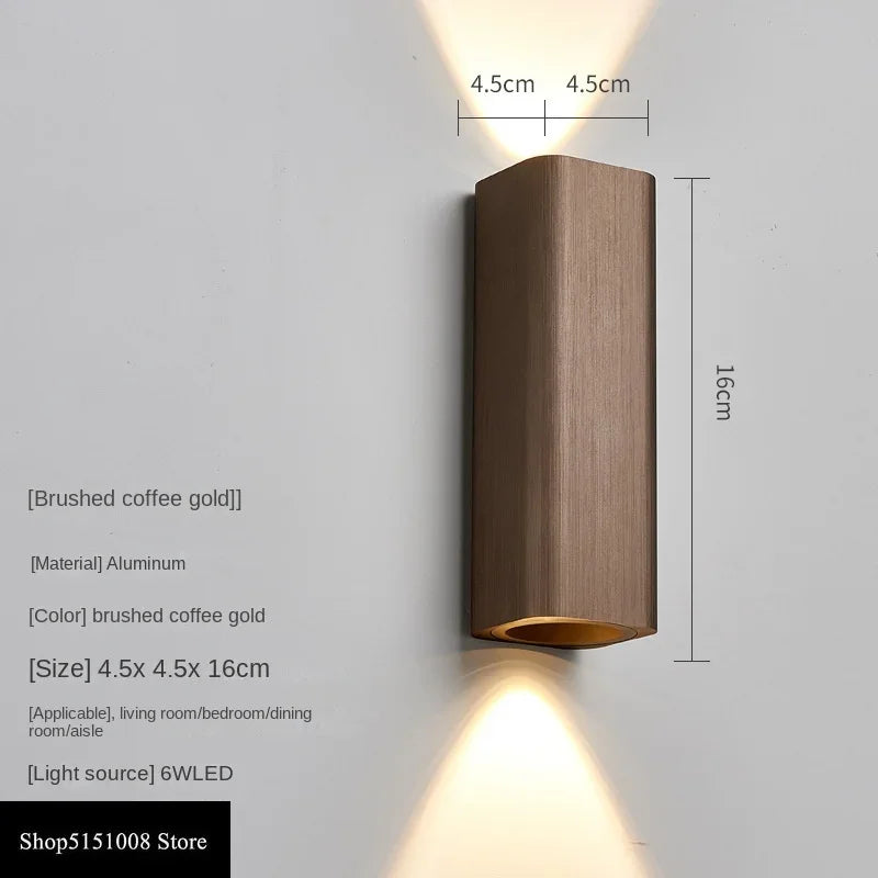 GlowLuxe Modern Wall Lamp Bedroom | Wall Lamp | Led | Aluminum/Acrylic | 85-265V | Elegant Wall Illumination