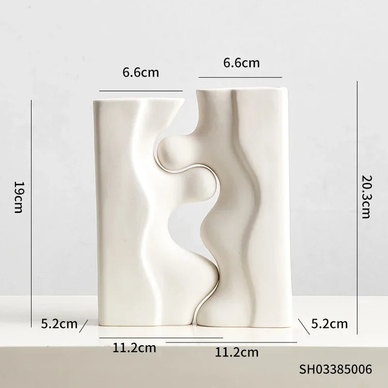 Vase Black (set of pieces) | Decorative Item | Elegant Home Decor