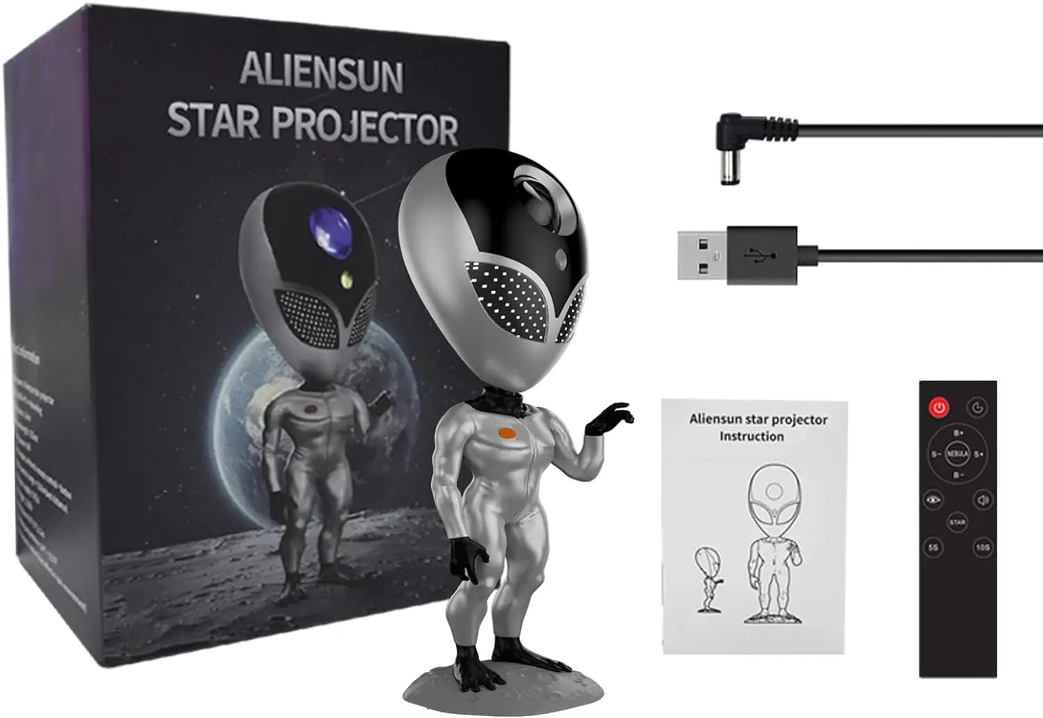 AstroLumina Alien Projector Lamp | Lighting | ABS/PC/Vinyl | 6W | Premium Lighting Solution