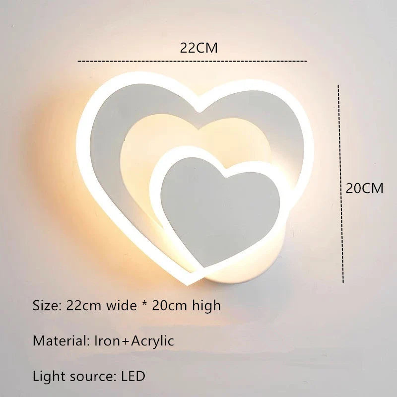 HeartWall Wall Lamp Creative Mood | Wall Lamp | Led | iron | 111V - 240V | Elegant Wall Illumination