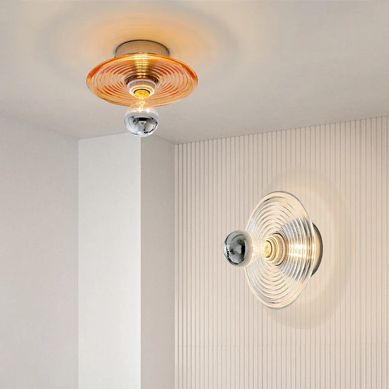AquaGlow Glass Wall Lamp Water | Wall Lamp | Led | glass/iron | 5W | 90V - 260V | Elegant Wall Illumination