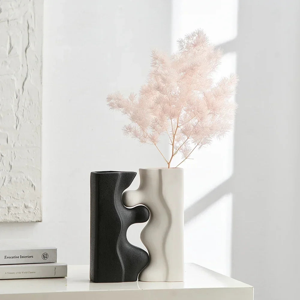 Vase Black (set of pieces) | Decorative Item | Elegant Home Decor