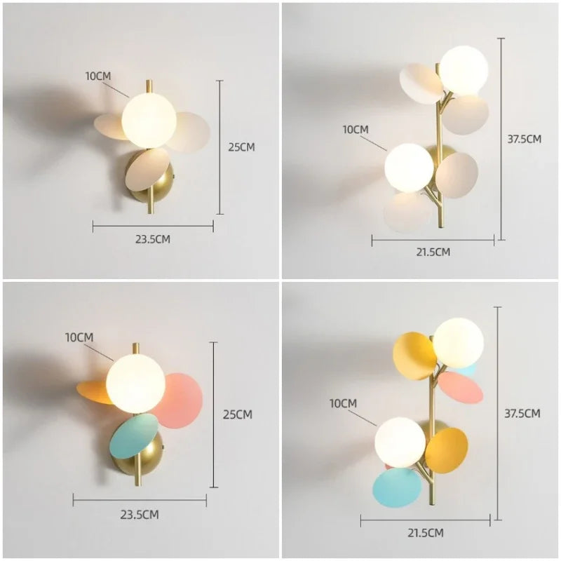 MacronLicht Colorful Acrylic Sconce | Wall Lamp | iron | 260V - 96V | Elegant Wall Illumination