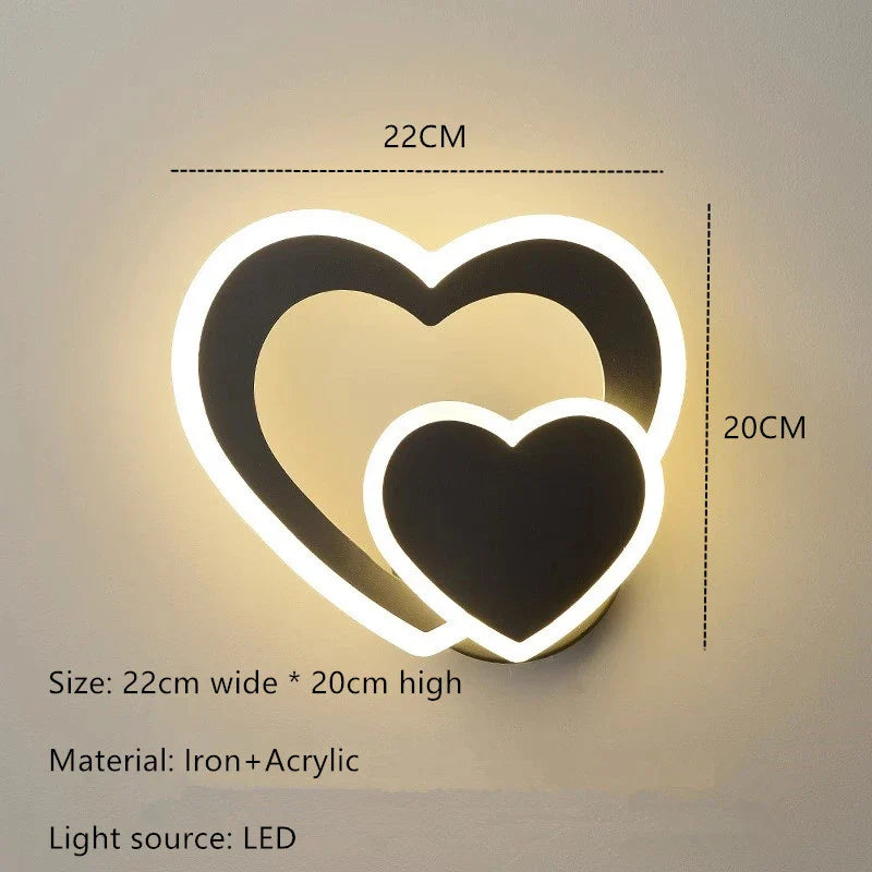 HeartWall Wall Lamp Creative Mood | Wall Lamp | Led | iron | 111V - 240V | Elegant Wall Illumination