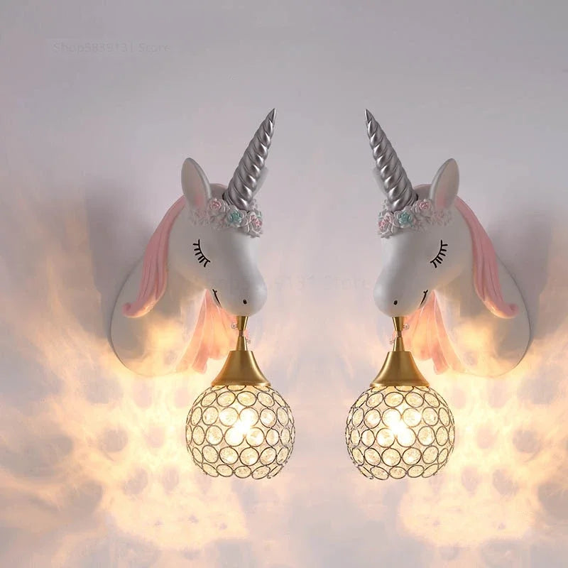 UnicornLight Children Room Wall Lamp | Wall Lamp | Metal/Plastic | 110V-22V | Elegant Wall Illumination