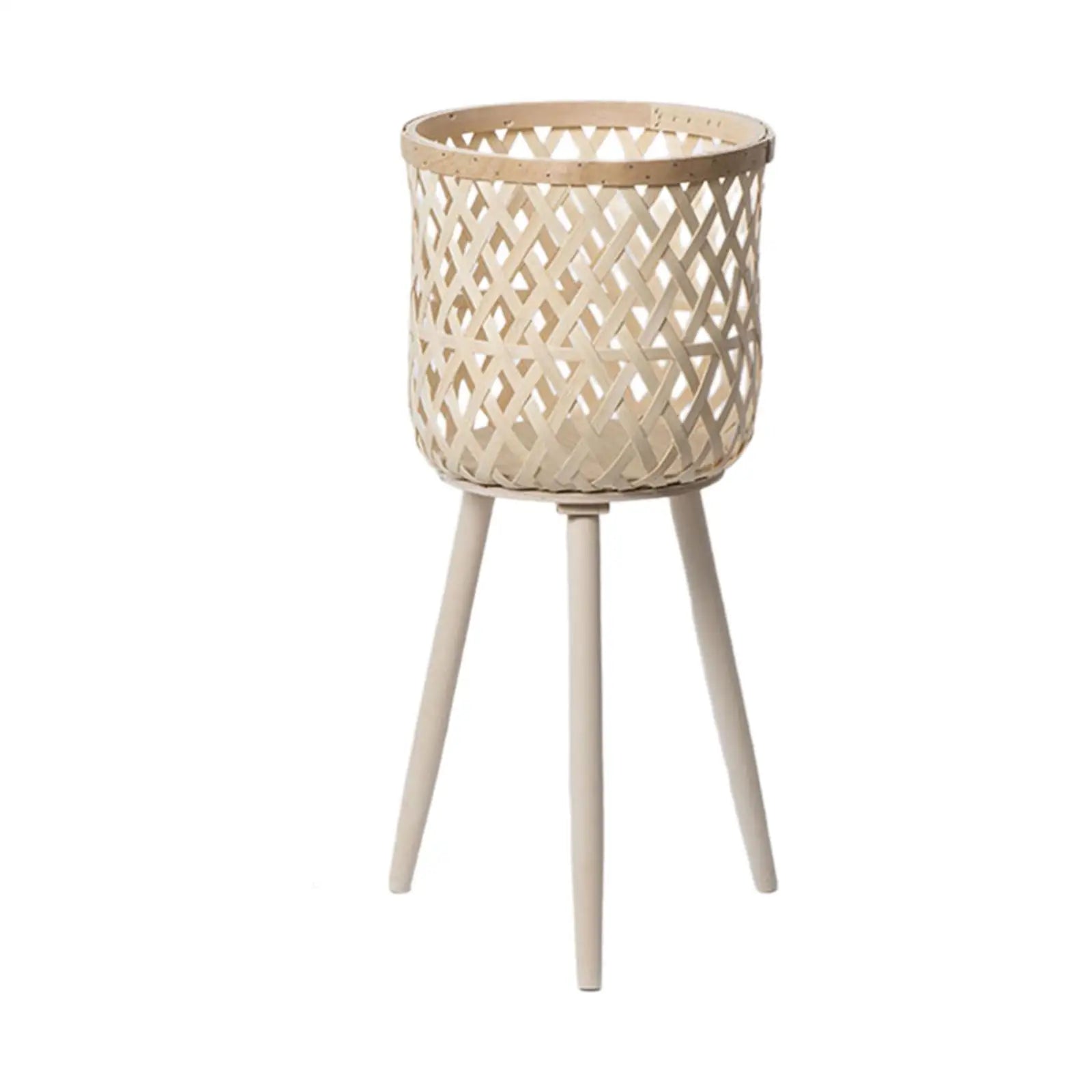 Split Rattan Basket Floor Planter for | Decorative Item | straw | Elegant Home Decor