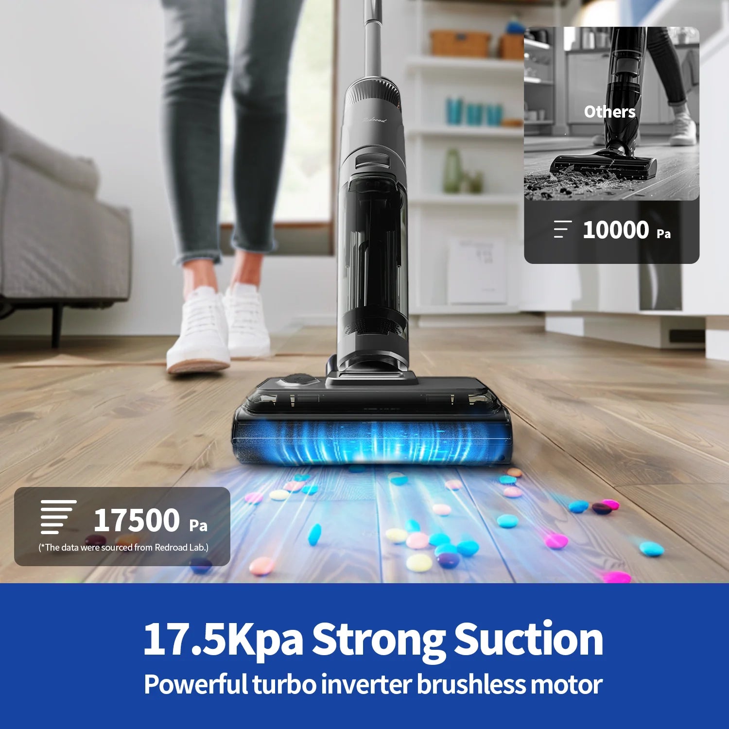 Redkey W13 Wireless Wet Dry Vacuum | Cleaning Tool | 500W | 220V | Functional Home Appliance