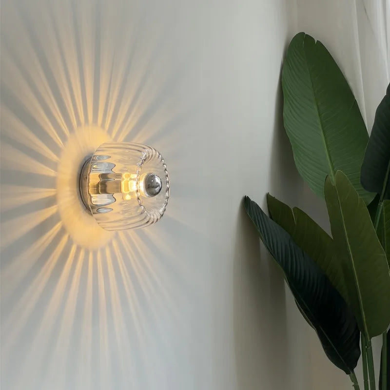 BauhausLicht Glass Wall Lamp | Wall Lamp | Led | Metal/Glass | 90V-260V | Elegant Wall Illumination