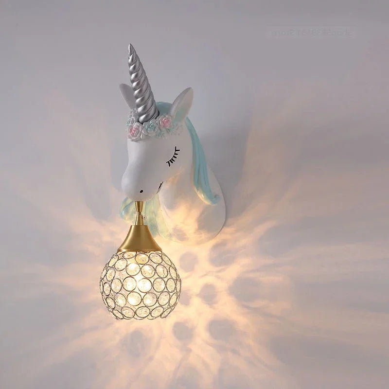 UnicornLight Children Room Wall Lamp | Wall Lamp | Metal/Plastic | 110V-22V | Elegant Wall Illumination
