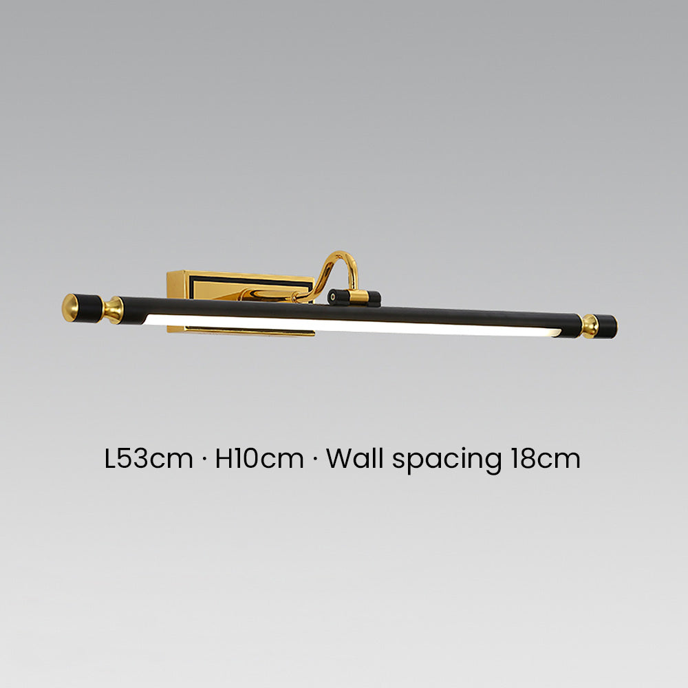 Black Simple Bathroom Mirror Wall | Wall Lamp | Led | iron | 110V - 120V | Elegant Wall Illumination