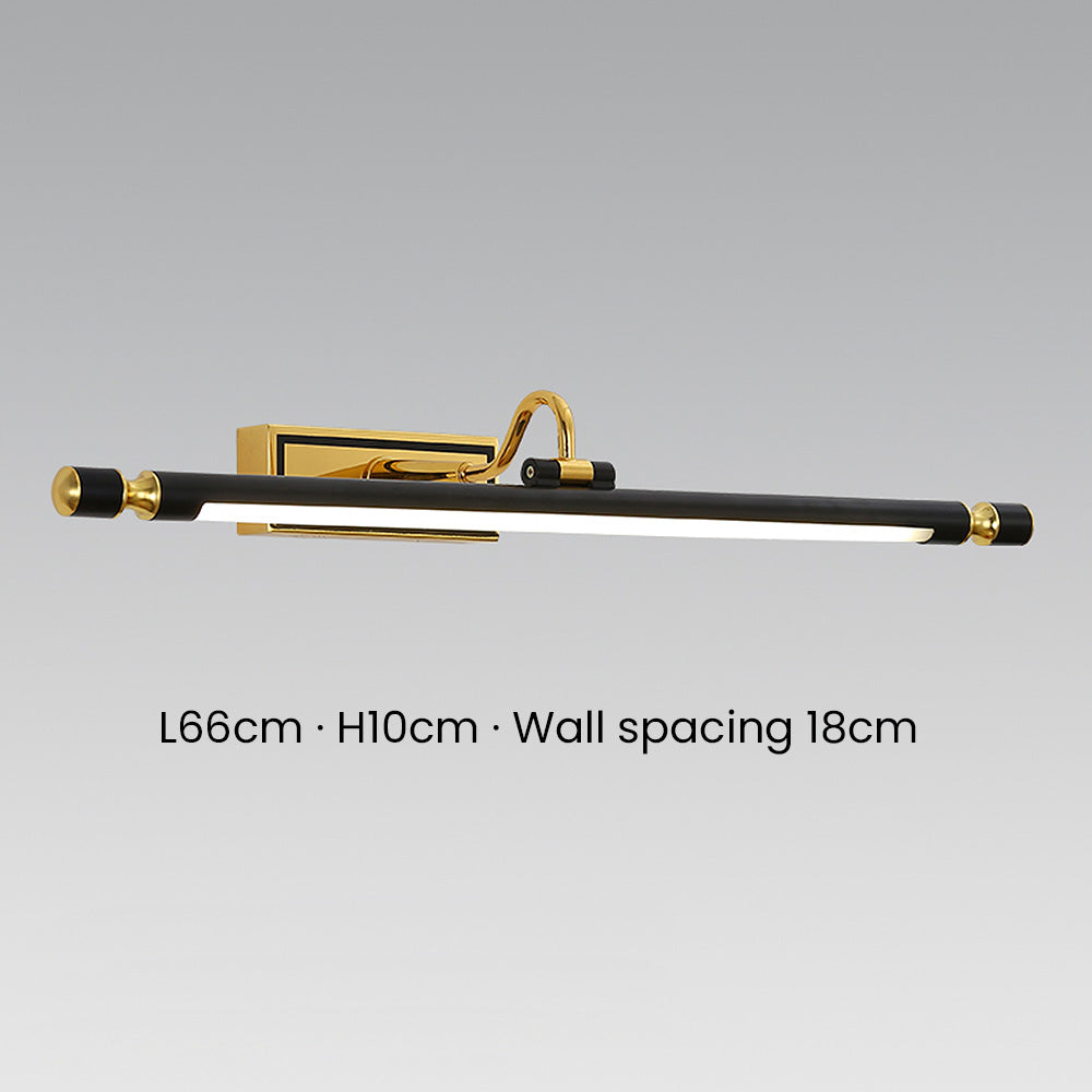 Black Simple Bathroom Mirror Wall | Wall Lamp | Led | iron | 110V - 120V | Elegant Wall Illumination