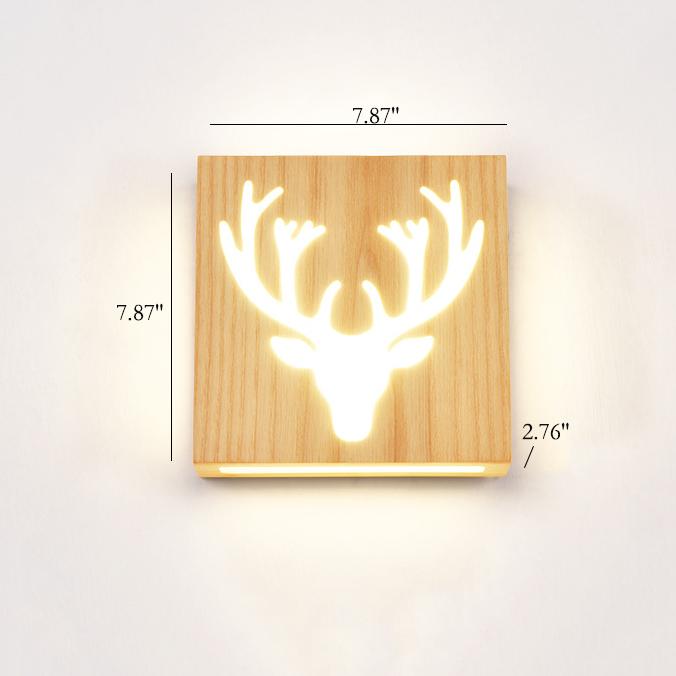 NatureShine Modern wall lamp made | Wall Lamp | Led | Wood | Elegant Wall Illumination