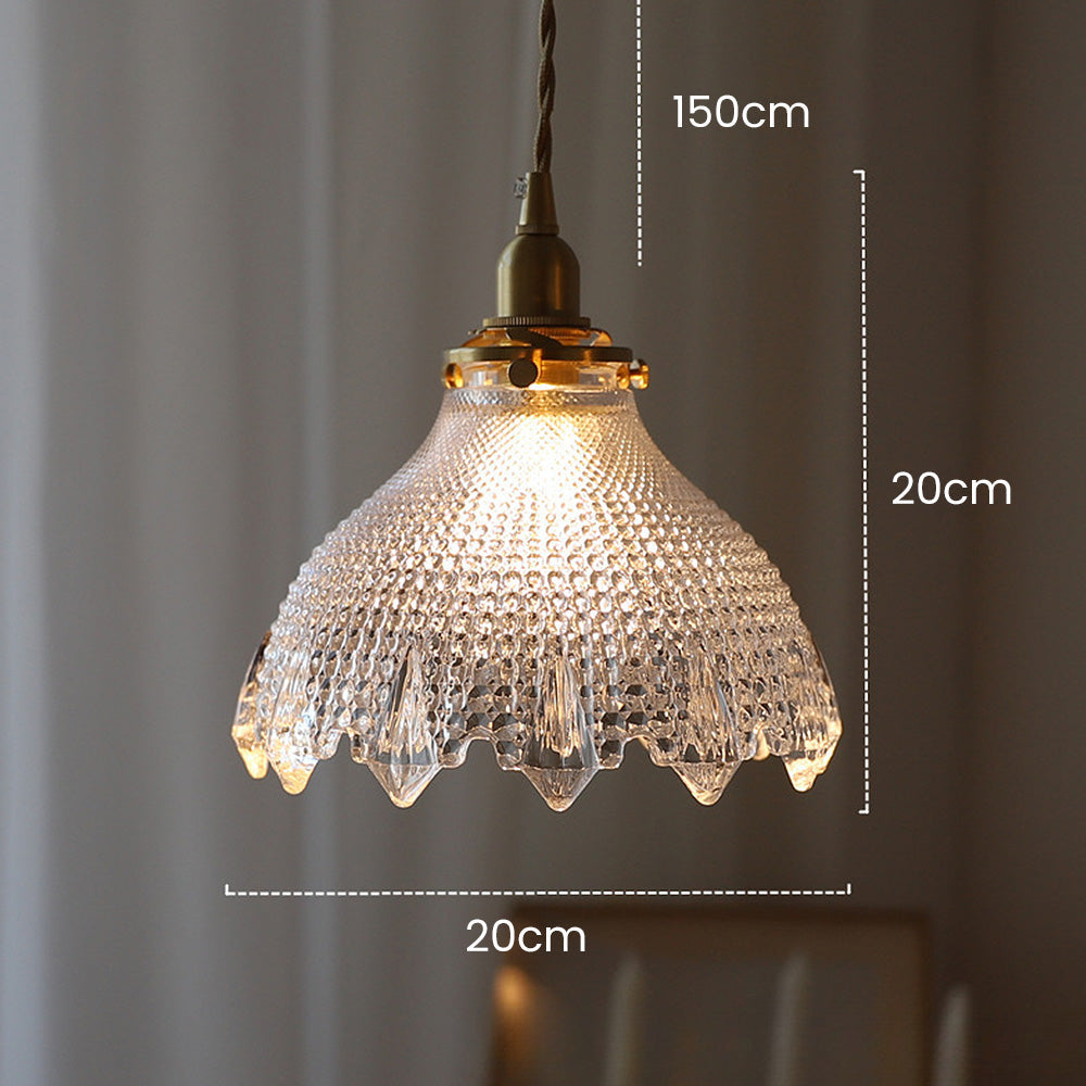 Mid-Century Vintage Glass Disc Pendant | Lighting | glass | 110V-120V | Premium Lighting Solution