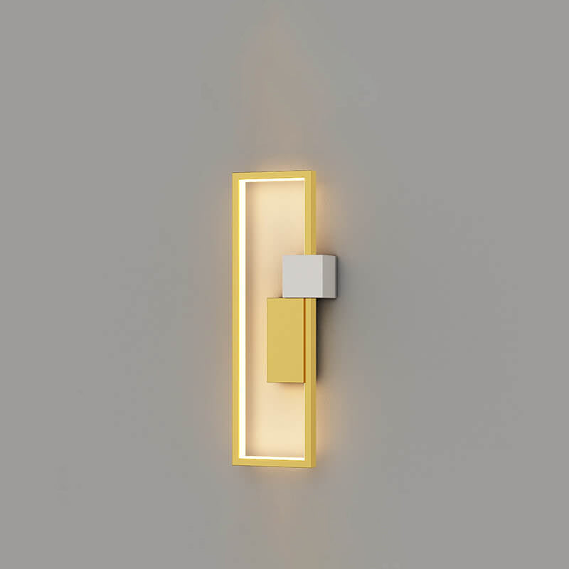 LumiSil Minimalist square frame wall | Wall Lamp | Led | iron | 6W | 220V | Elegant Wall Illumination