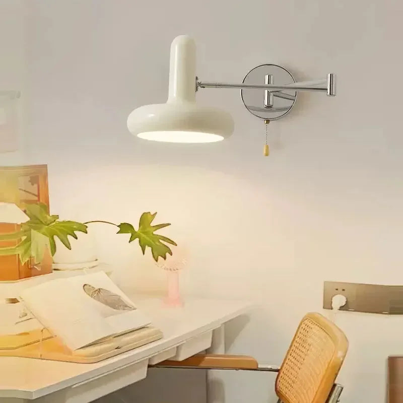 LichtSwing Minimalist Wall Lamp Bedroom | Wall Lamp | Led | iron/wood | 90V - 260V | Elegant Wall Illumination