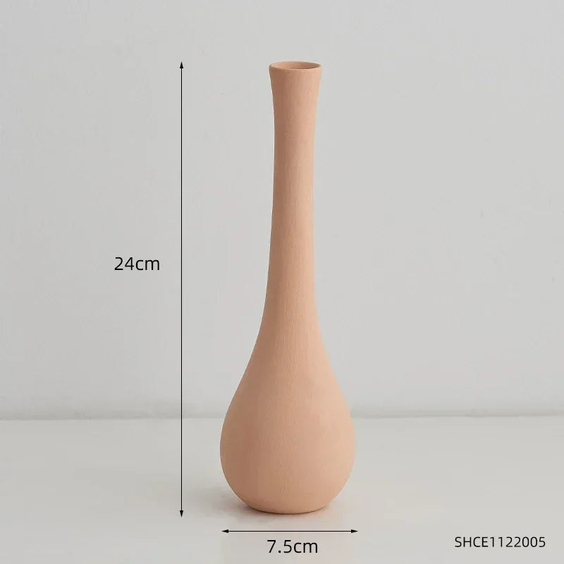 Classic Porcelain Oval Egg-shaped Vase Chic | Vase | ceramic | Elegant Home Decor