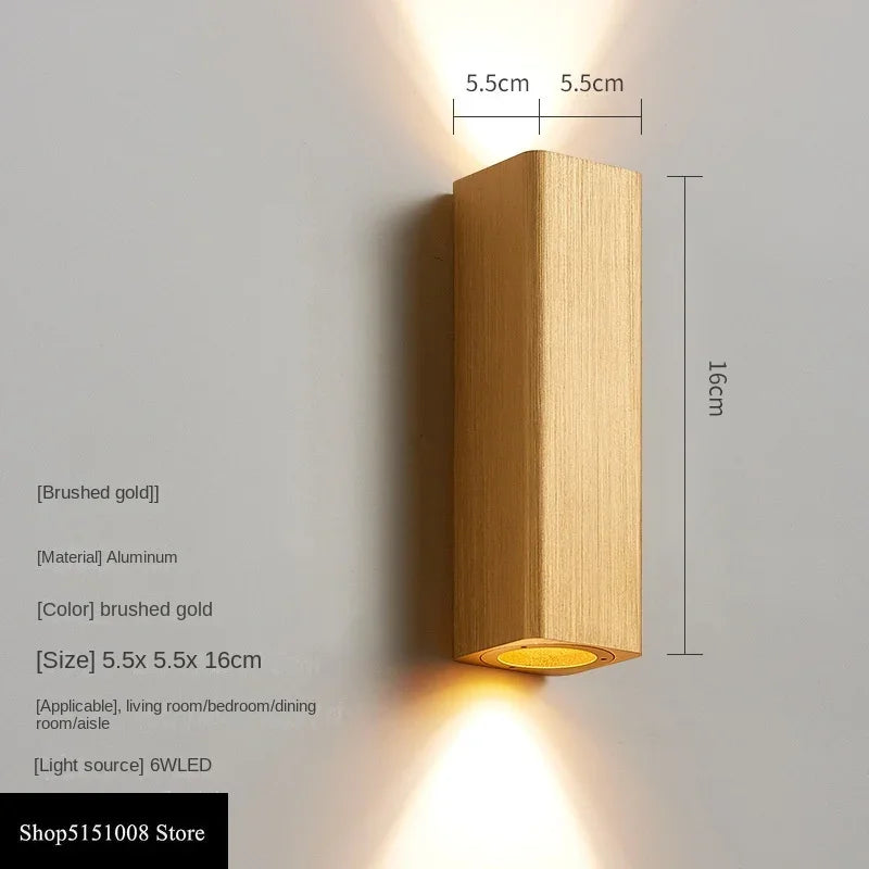 GlowLuxe Modern Wall Lamp Bedroom | Wall Lamp | Led | Aluminum/Acrylic | 85-265V | Elegant Wall Illumination