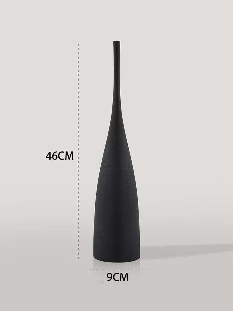 Dark Statement Modern Sculpture Vase Bold | Sculpture | ceramic | Elegant Home Decor