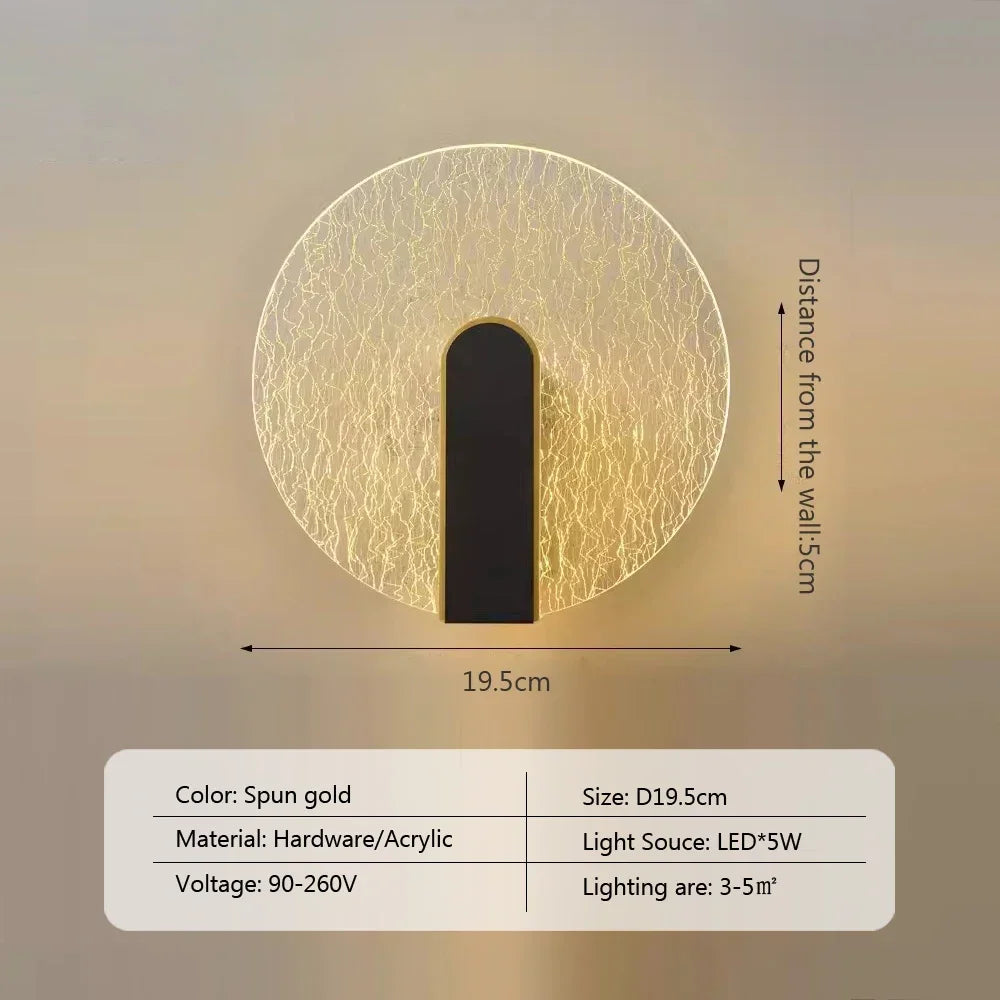 NordicGlow Wall Lamp made Acrylic | Wall Lamp | Led | 16W | 90V - 260V | Elegant Wall Illumination