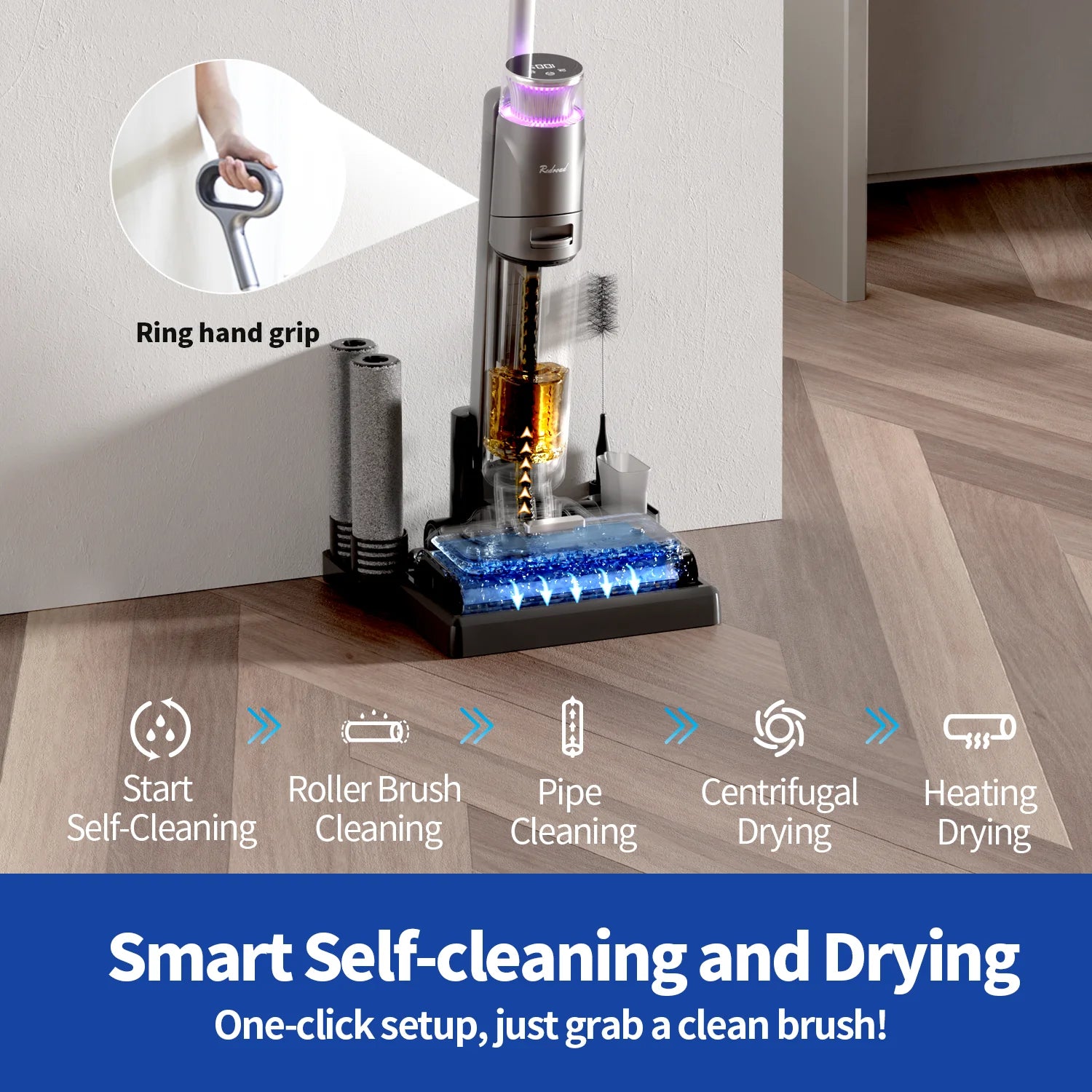 Redkey W13 Wireless Wet Dry Vacuum | Cleaning Tool | 500W | 220V | Functional Home Appliance