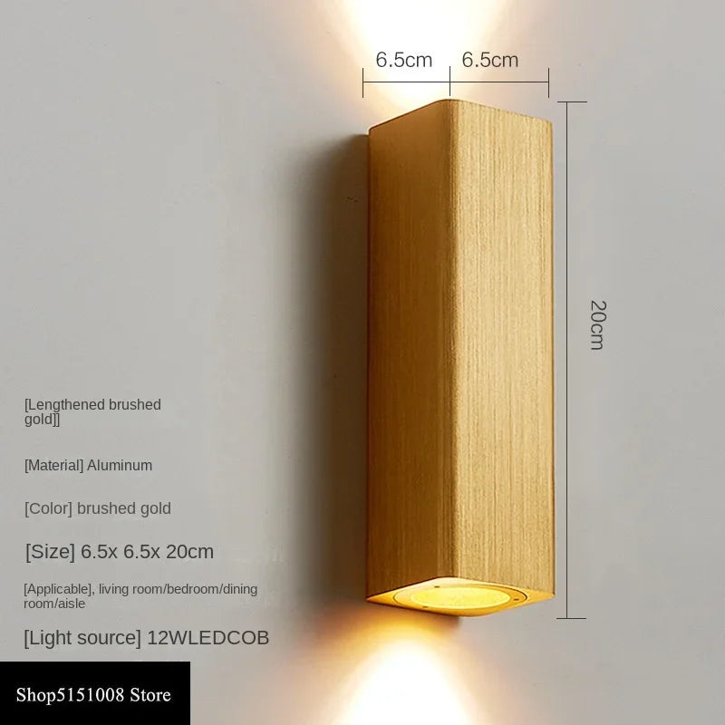 GlowLuxe Modern Wall Lamp Bedroom | Wall Lamp | Led | Aluminum/Acrylic | 85-265V | Elegant Wall Illumination