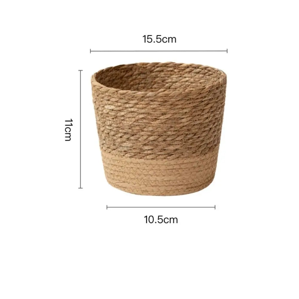 Straw Weaving Flower Plant Pot Wicker | Decorative Item | straw | Elegant Home Decor