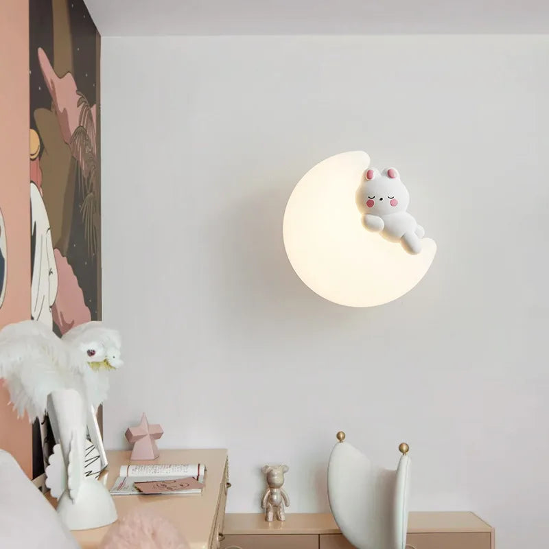 MoonAnimal Creative Moon Lamp Children's | Lighting | Led | Warm White | metal | 12W | 20V - 220V - 240V | Premium Lighting Solution
