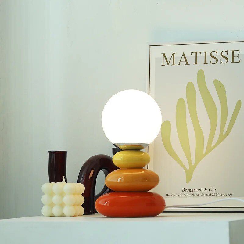 Chromivue Ceramic Table Lamp | Table Lamp | LED | glass/ceramic | 3W | Sleek Table Accent